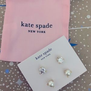 Kate Spade New York Rise & Shine Stud earring set.